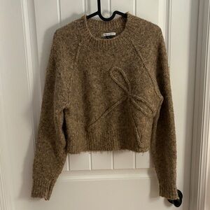 American Eagle Outfitters Brown Crew Neck Sweater